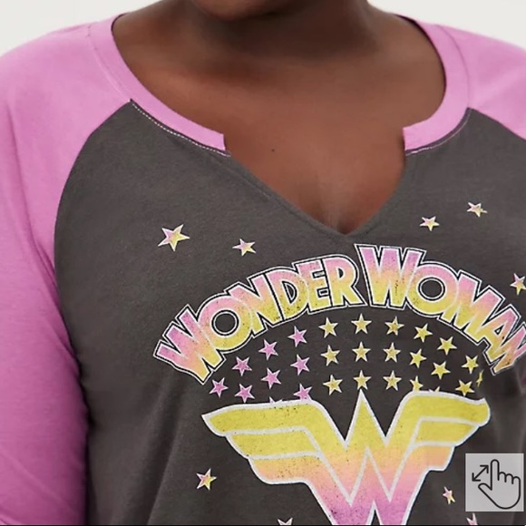 LAST 1 - NEW torrid Wonder Woman graphic top - Picture 2 of 12